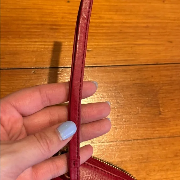 Tory Burch Red Leather Wristlet Wallet - Picture 7 of 12